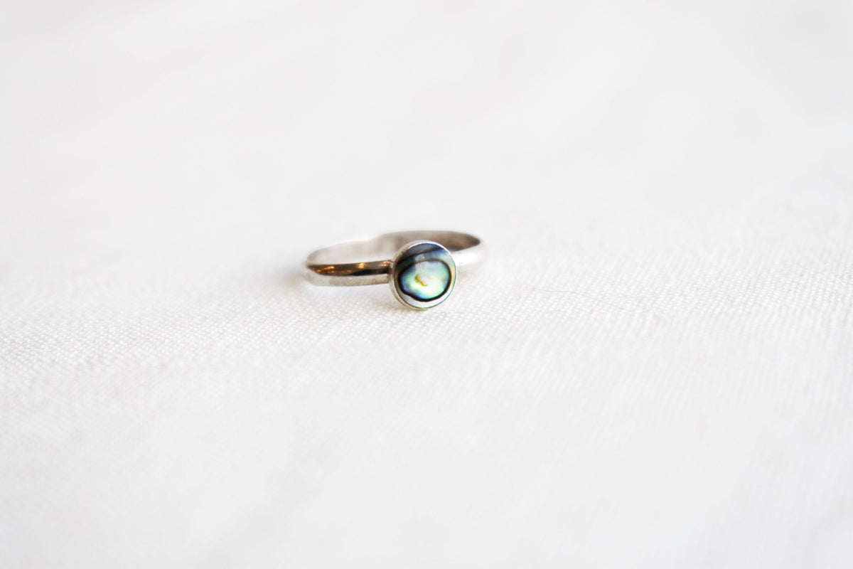 Vintage on sale abalone ring