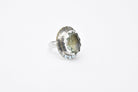 Vintage Sterling Silver Apple Quartz Ring #207 - APORTA Shop
